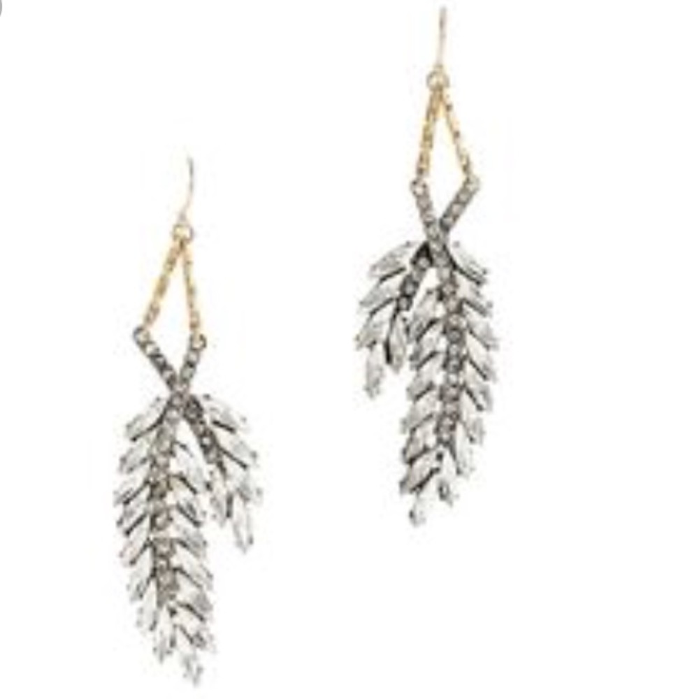 Lulu Frost for Jcrew crystal wheat earrings
